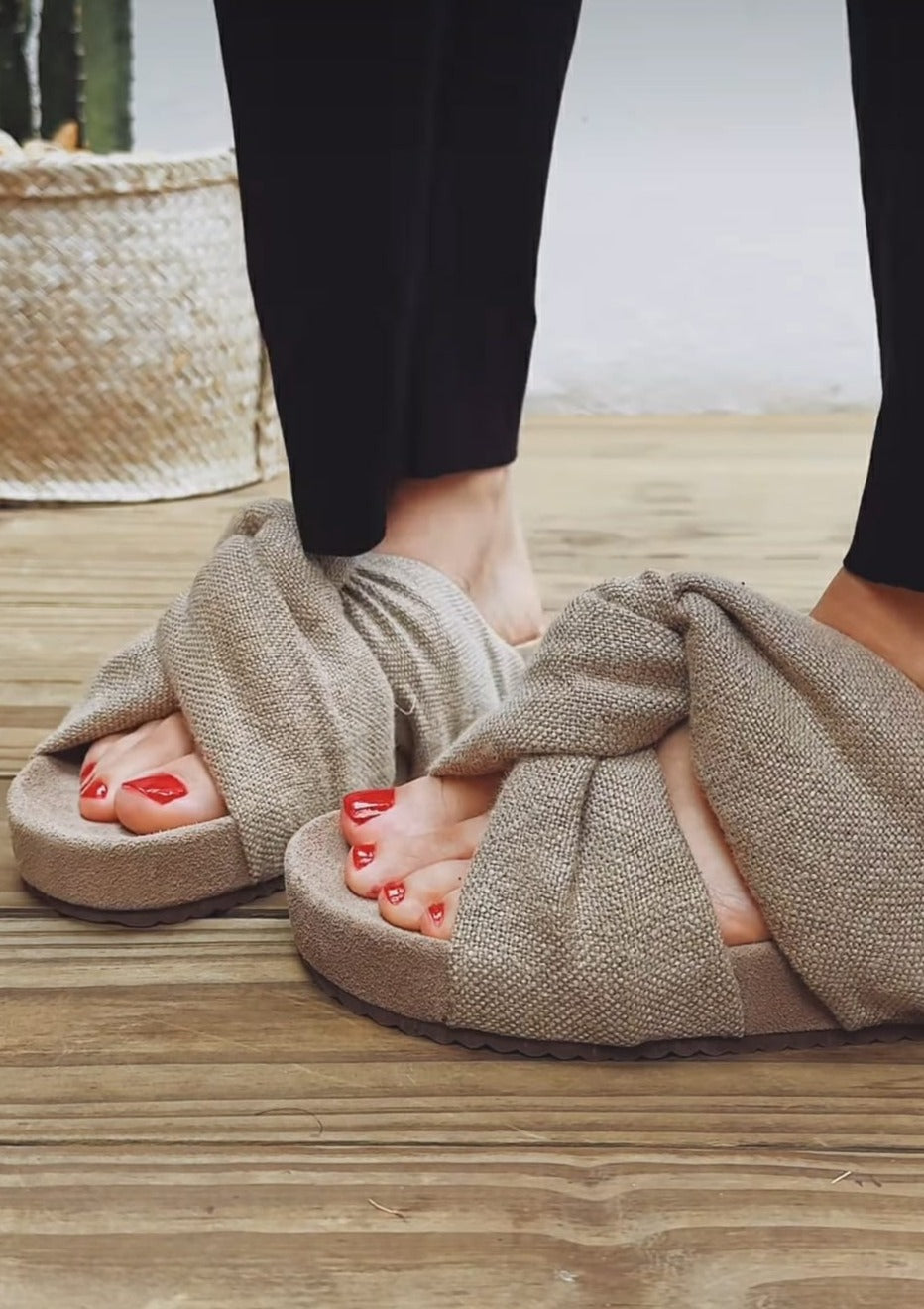 ELO  Linho 100%  cor natural (36,37,38,39,40)