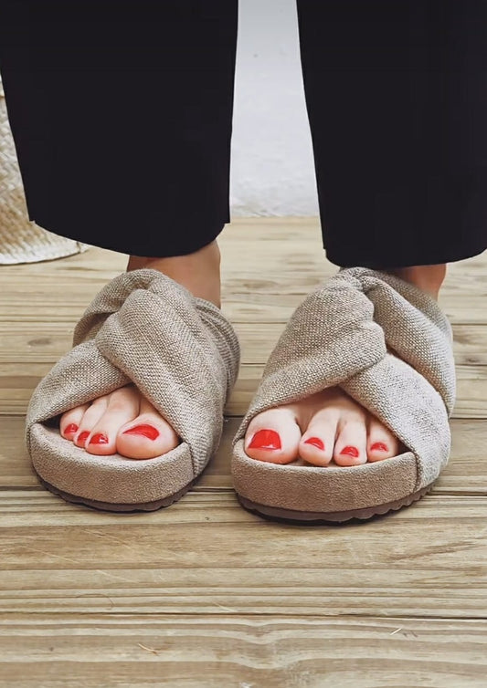 ELO  Linho 100%  cor natural (36,37,38,39,40)